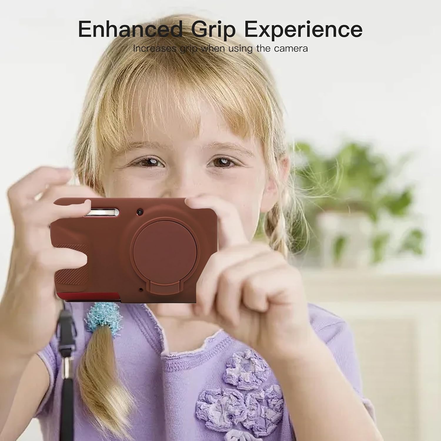 Case for Kodak PIXPRO FZ55 Camera, Soft Silicone Camera Protective Cover for Kodak PIXPRO FZ55, Anti-Scratch, Slim Fit, Lightweight (Brown) image 5