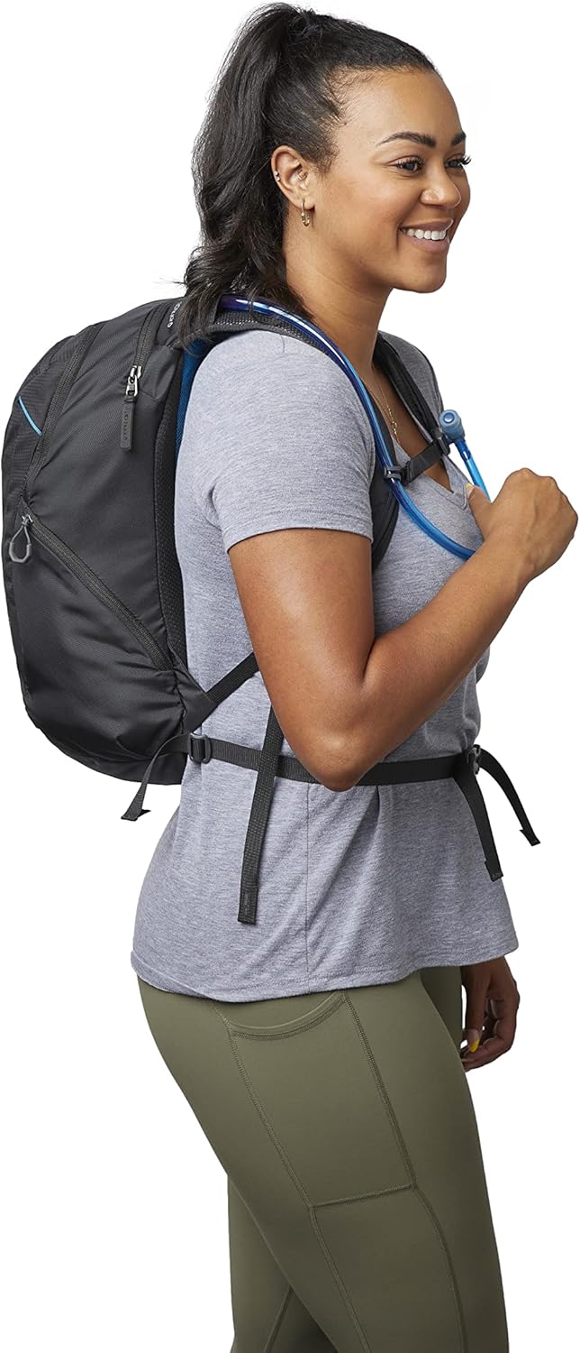 Gregory Swift 16L H2O Women's Day Hiking Backpack, Breathable Foam Backpanel, 2L Water Reservoir Included, Xeno Black
