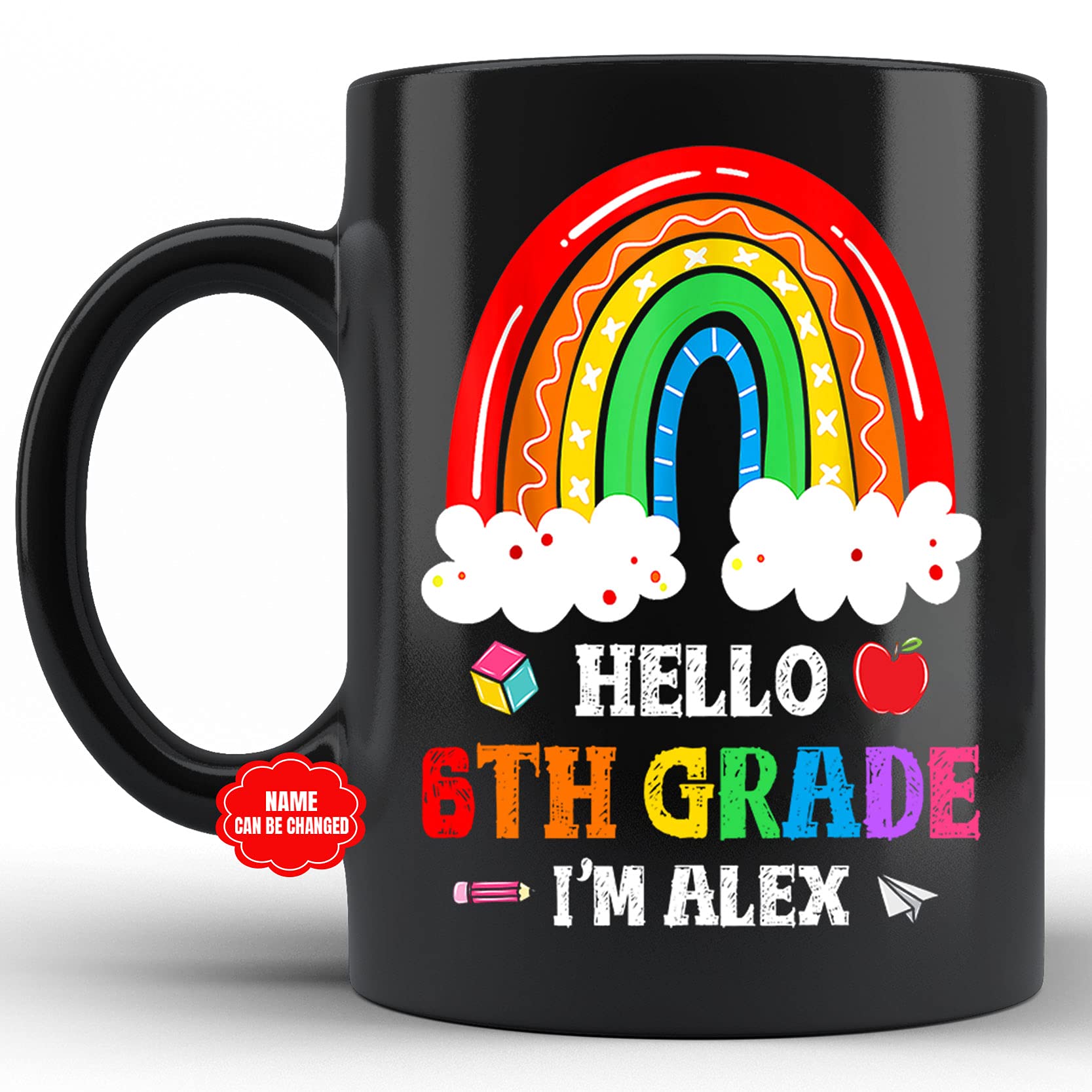 Amazon com Taza personalizada de Hello 6th grado tazas para  