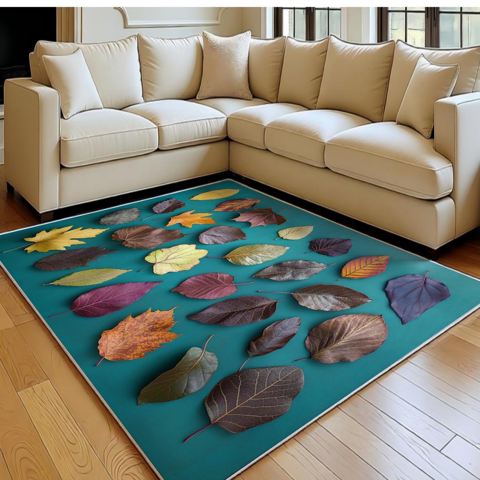 Tapis lavable en machine 120x180 antidérapant et doux vert