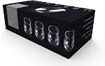 Urbanity Unbreakable Wine Glasses Set of 8 -Tritan Shatterproof Plastic Indoor & Outdoor Wine Glasses for Camping & Parties -Dishwasher Safe, Unbreakable, Stemless, Crystal Clear, BPA Free - 16oz