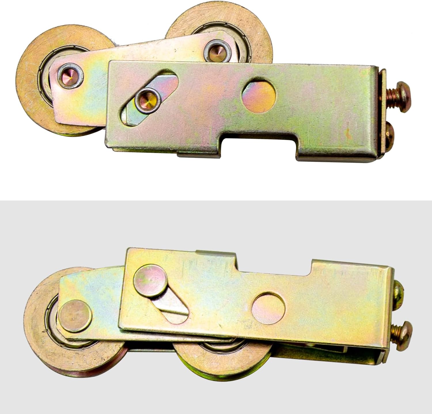 2 PCS Sliding Patio Door Tandem Roller Assembly, 1-1/4 Inch Steel Ball Wheel Bearing, Sliding Door Wheel Replacement, for Sliding Glass Door Screen Door Gate Window