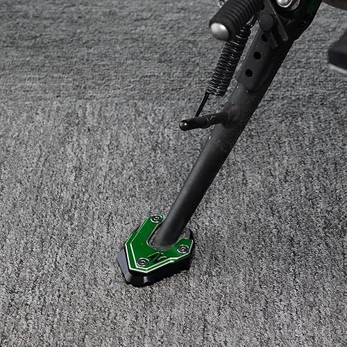 Miniatura 3 de MOWOK Para Kawasaki Z900 NINJA 650 Z900SE Z900RS Z800 Z650 Motocicleta Kickstand Pie Pad Soporte lateral Ampliadora Z 900 (rojo)