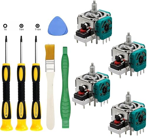 Kit de herramientas de reparación de joystick analógico para mandos Xbox One Elite Series 2, palillos de pulgar rotos sueltos reemplazo, T6 T8 T10