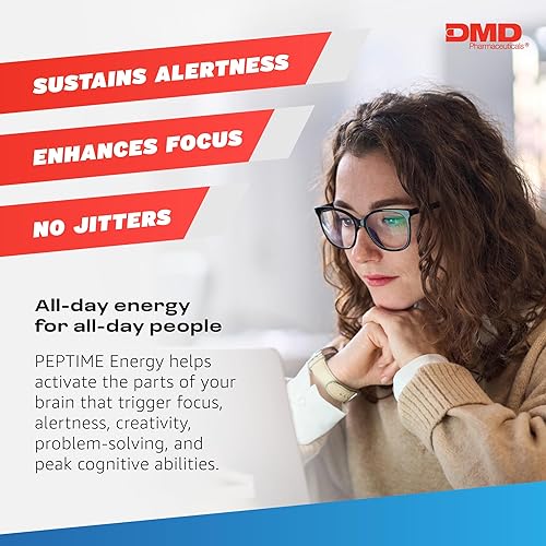 Miniatura 6 de PEPTIME Energy 350 mg  Más fuerte  Píldoras de cafeína  250 unidades  para fatiga  Suplemento de enfoque mental  Rendimiento físico  Sin choque  Sin