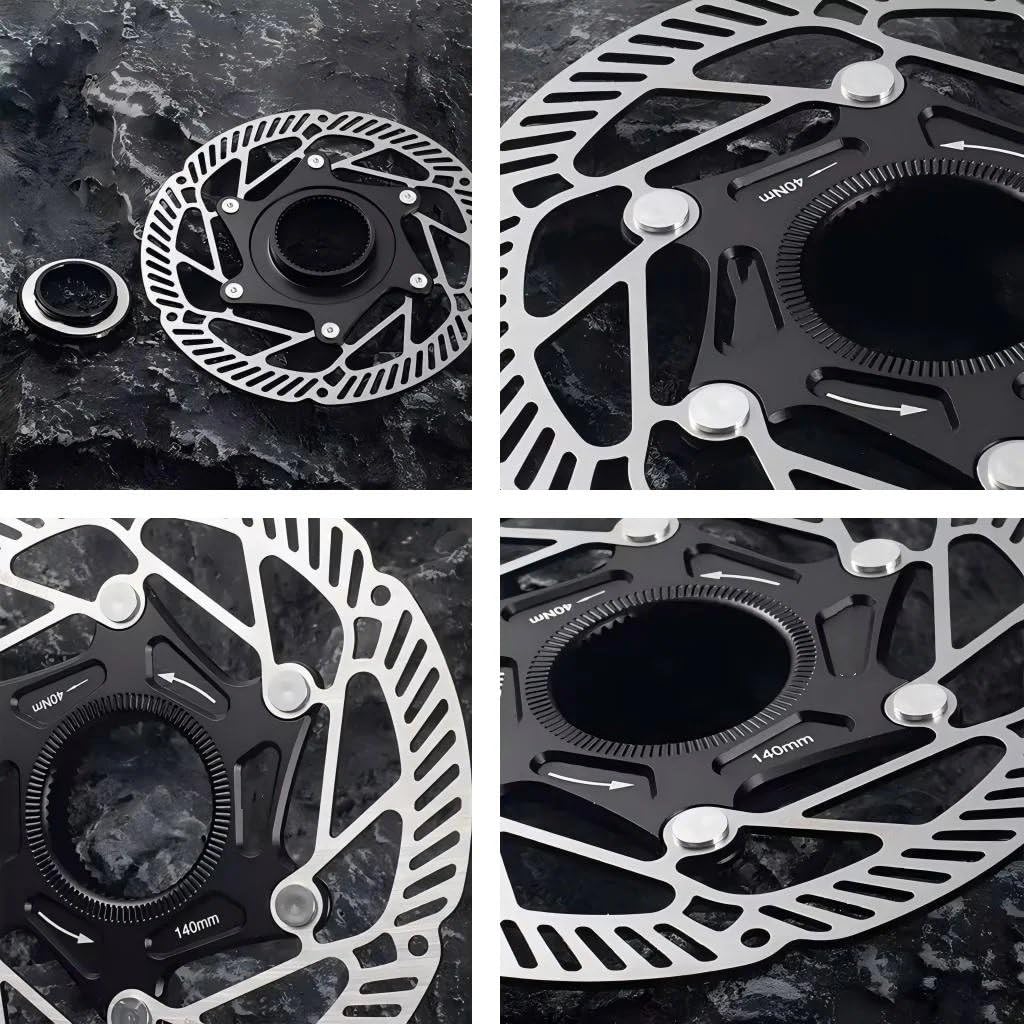 Tambor Trasero para Bicicleta Rotor de Bicicleta MTB, Disco de Freno hidráulico de Acero Inoxidable, Duradero, rotores de Disco de Freno para Bicicleta de montaña y Carretera