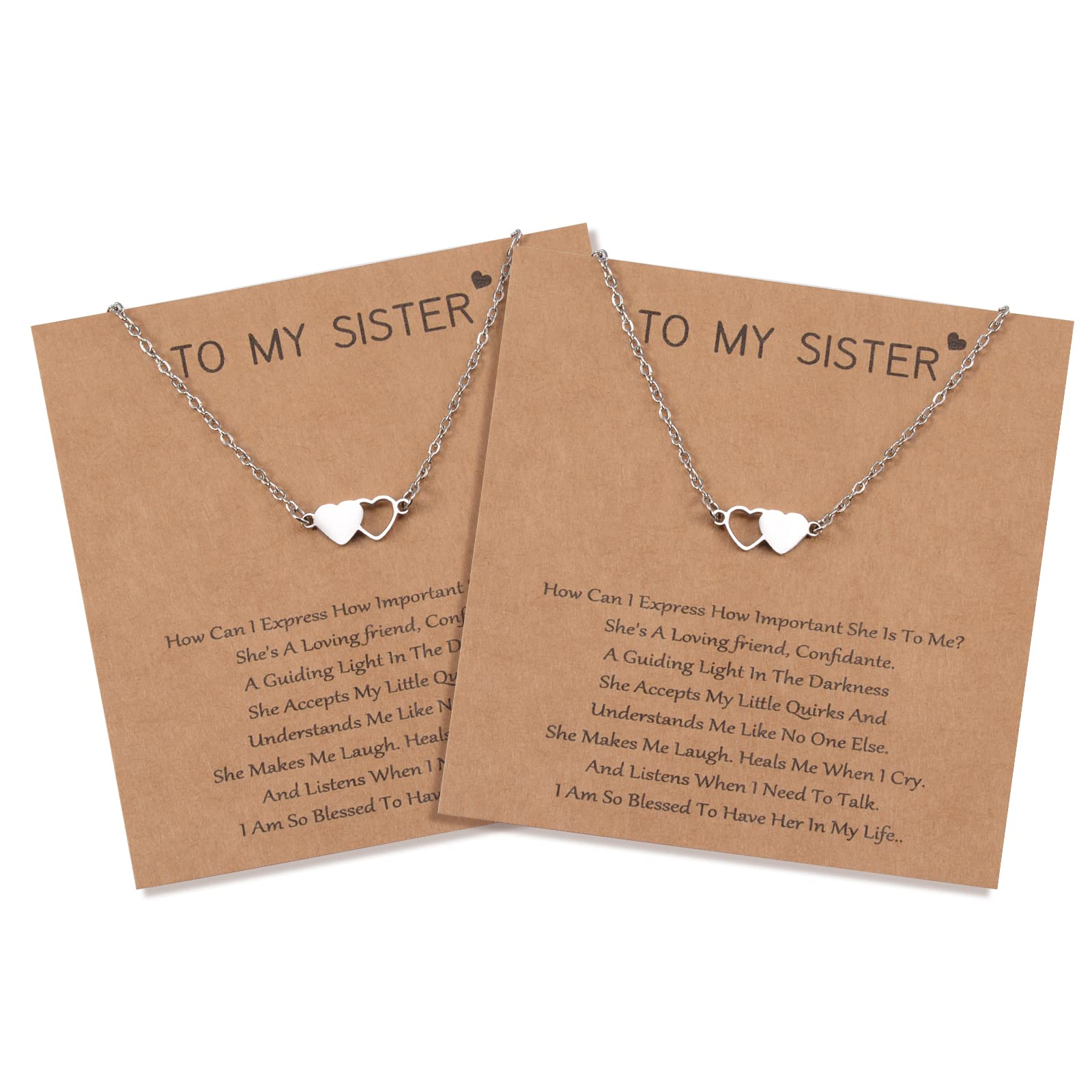 CheersLife2/3/4/5/6 Collares de Amistad Collares de Hermanas Mejor Amiga BFF Collar de Corazón de Larga Distancia Collar de Tribu de Triángulo Regalo de Joyería para Mujeres Niñas Hijas Navidad
