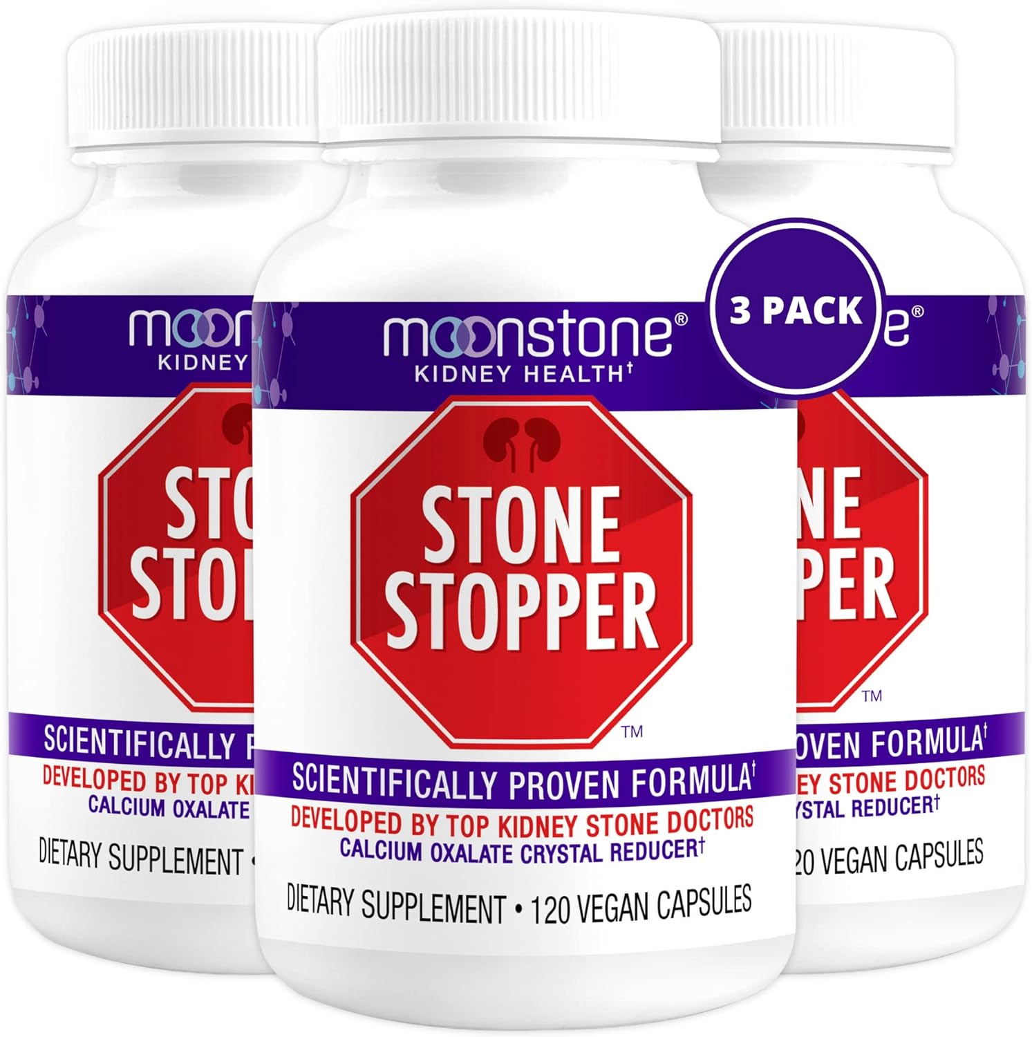 Moonstone Kidney Stone Stopper Capsules, Outperforms Chanca