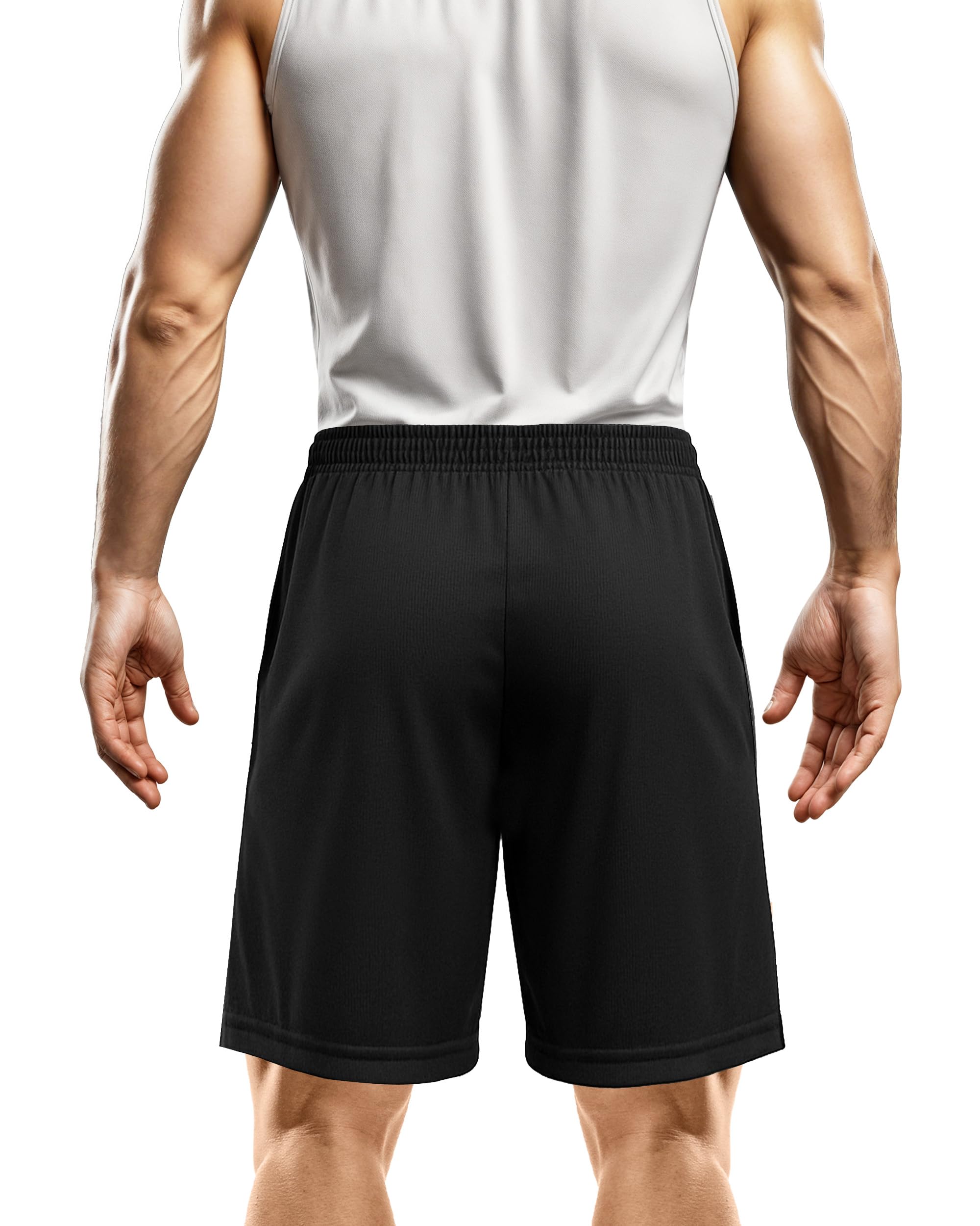 NY Threads Pantalones Cortos Deportivos para Hombre Secado Rápido Holgado Ligeros Correr