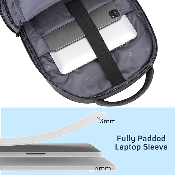 kadilong Laptop Backpack Men,School Backpacks for Student Teen Boys Bookbag College Computer Bag with USB Charging Port Fits 15.6 Inch Laptop and Notebook for Work Business Middle High School,Black
