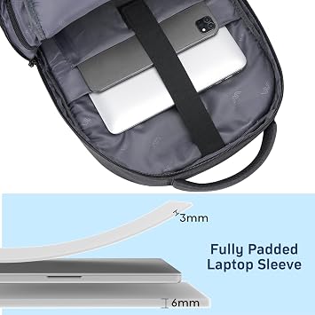kadilong Laptop Backpack Men,School Backpacks for Student Teen Boys Bookbag College Computer Bag with USB Charging Port Fits 15.6 Inch Laptop and Notebook for Work Business Middle High School,Black