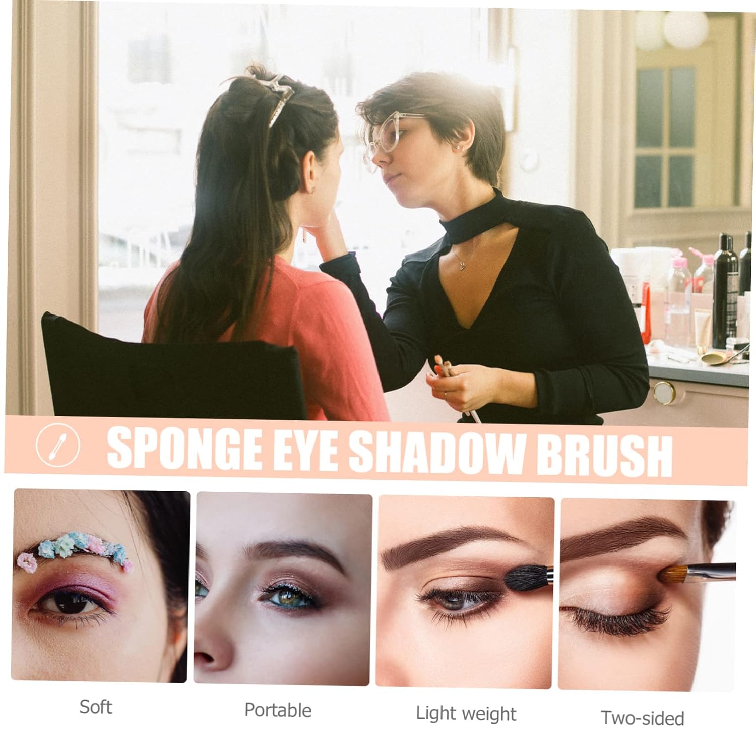12pcs Eye Makeup Brush Set Angled Eyeliner Eyeshadow Brow Brush for Beauty