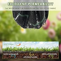 Vista 2 de Tela resistente para paisajismo, 32 pulgadas x 100 pies, barrera contra malezas, cubierta para el suelo para el jardín, para controlar las malezas