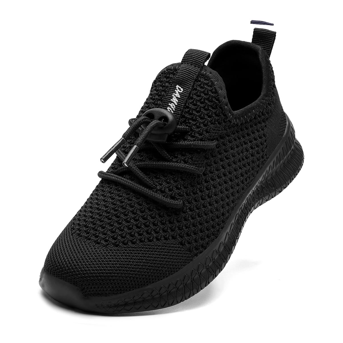 XKOWUO Boy Shoes Kids Running Shoes Walking Tennis Sneakers Girls Child Athletic Lightweight Breathable Unisex Black Size 3 Big Kid