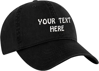 Custom Embroidered Hat - Personalized Baseball Cap - Adjustable Custom Hats for Men Women - Custom Hat Dad Hat