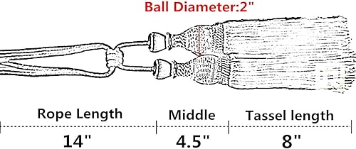 Miniatura 2 de Venta de maravillosos alzapaños de cortina para cortinas para el hogar, accesorios de cierre de hebilla trenzada decorativa para ventana, borlas de