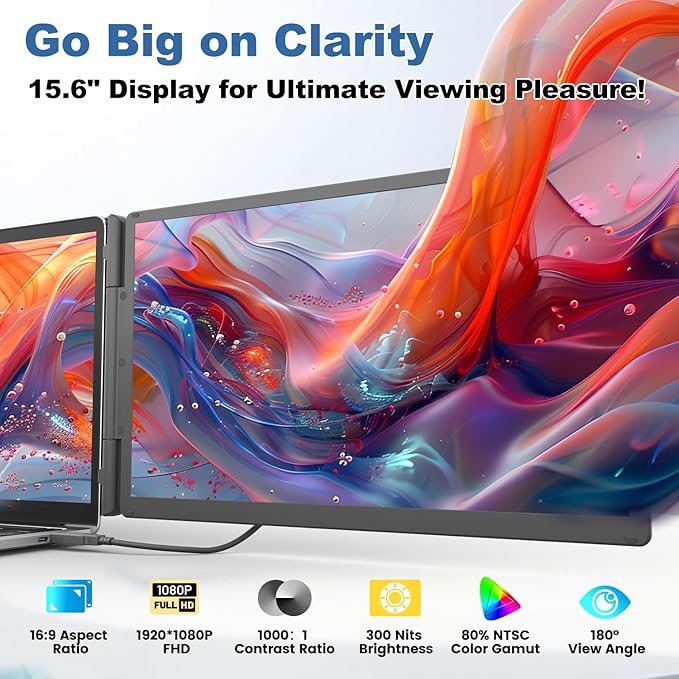 Monitor Extensor 15.6 FHD IPS miniatura 2