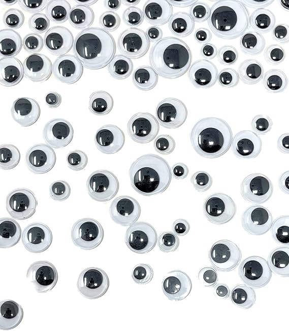 KIDS B CRAFTY Googly Eyes 200 Googly Eyes Self Adhesive, Stick On