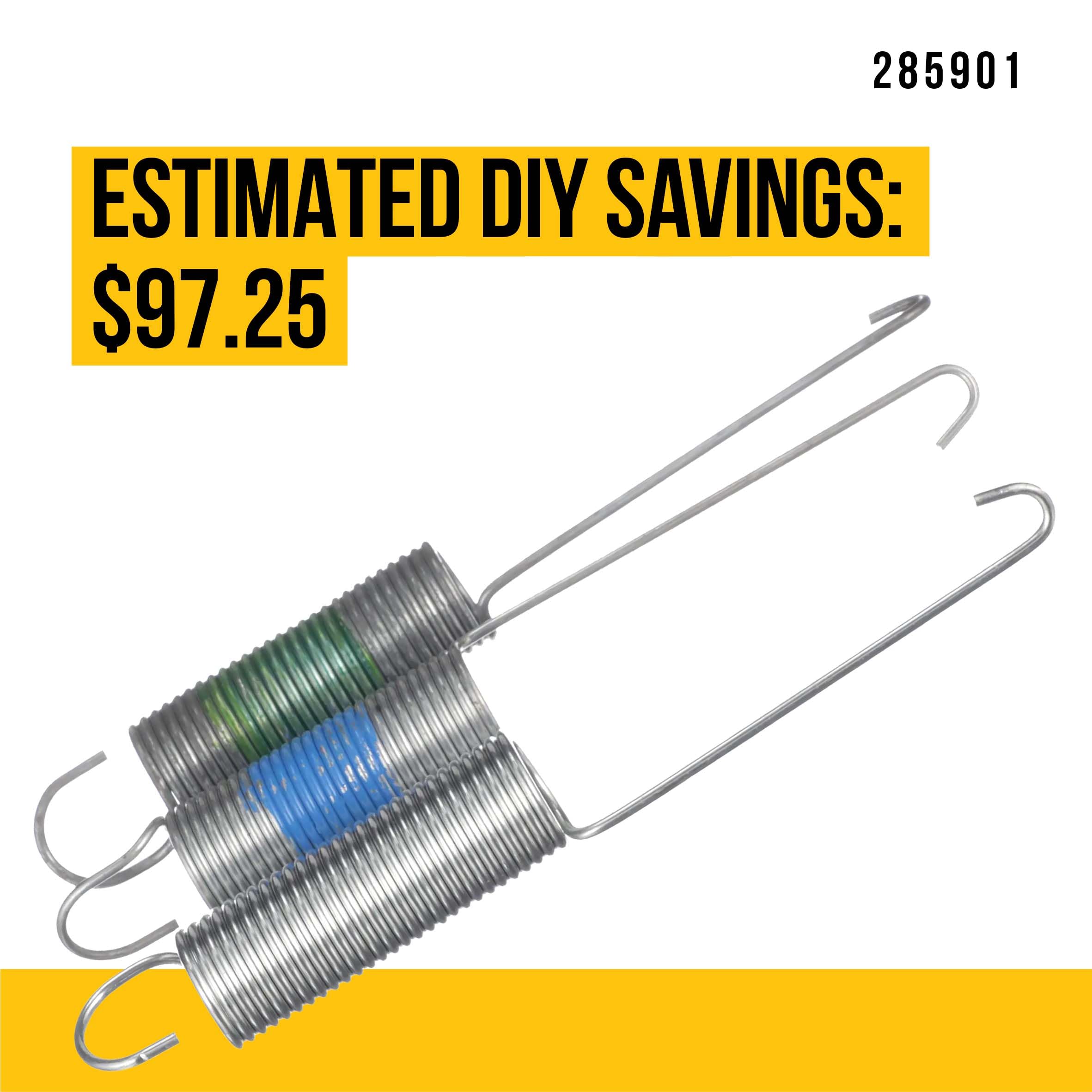 Amazon.com: 285901 Counter balance Spring Kit - Compatible With  