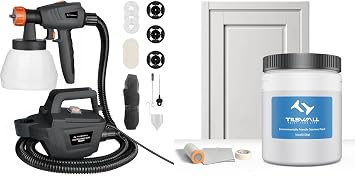 Tilswall Dilution-Free Paint Light Gray & 800W Dark Gray Paint Sprayer