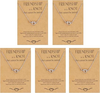 Friendship Necklaces BFF Necklaces for 2 for Women Matching Necklace for BFF Bestie Friends Sisters Birthday Gifts for Her