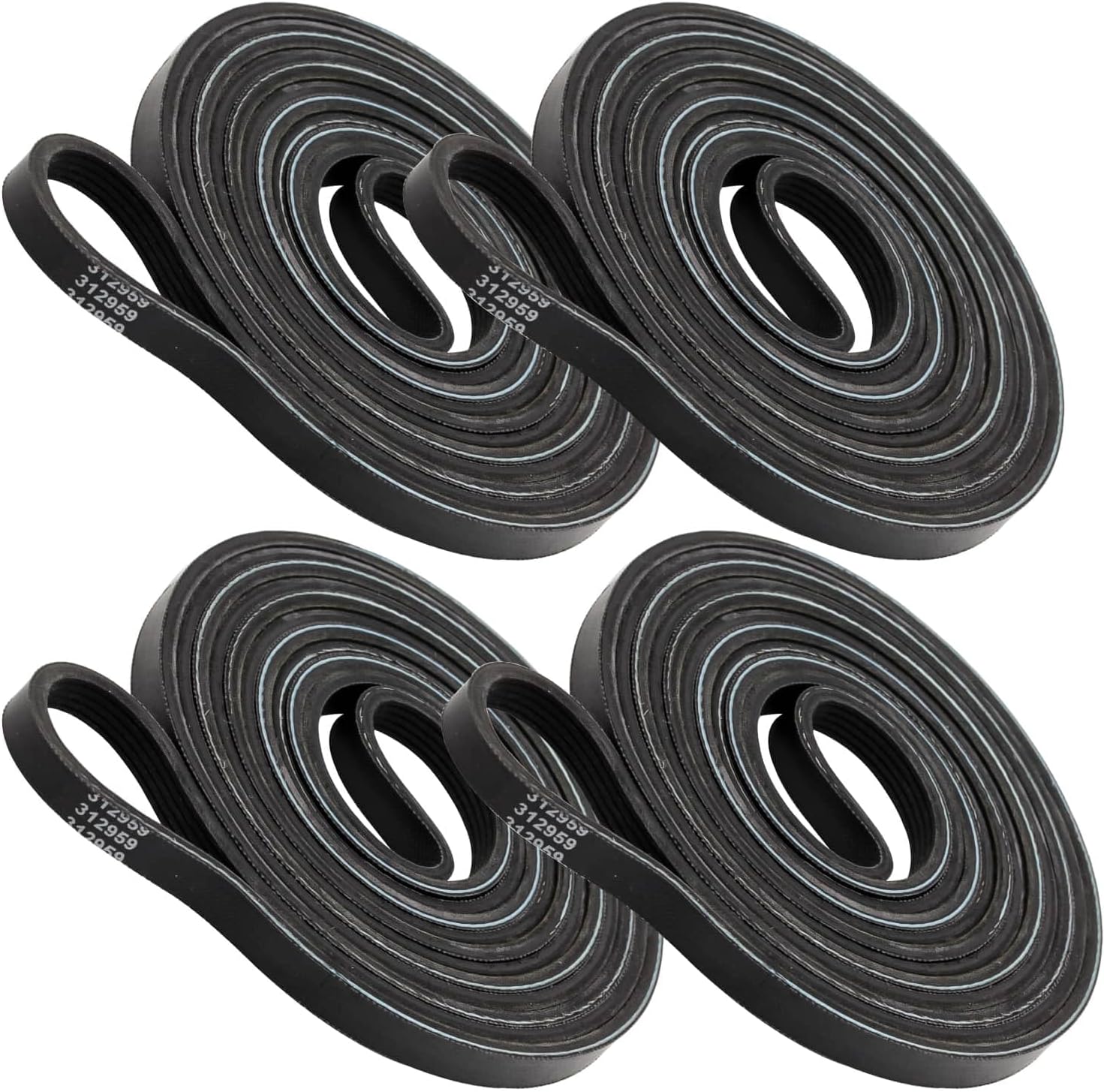 WPY312959 (Y312959, 312959) Dryer Belt by Seentech, Compatible for Whirlpool, May-tag– Replace: 3-12959, 3-14774, 314774, 6-3129590, LB234, WPY312959VP, 314774 WPY,312959VP, PS11757542 (Pack 4)