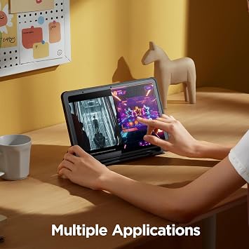 UGEE Pad ドローイングタブレット コンピューター不要、6GB+128GB 楽しい描画パッド 2K ウルトラHD 大画面、フルラミネートスクリーン、Android 14タブレット描画スタンド 7000mAh+18Wバッテリー用、スタンドアロンタブレット10.36