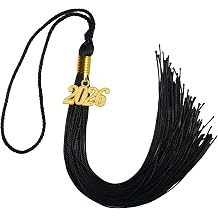 GraduationMall Single&Multiple Color Graduation Tassel with 2026 Year Charm 9"
