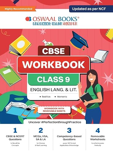 Oswaal CBSE Workbook | English Language and Literature | Class 9 | Updated as per NCF | For better results | For Latest Exam