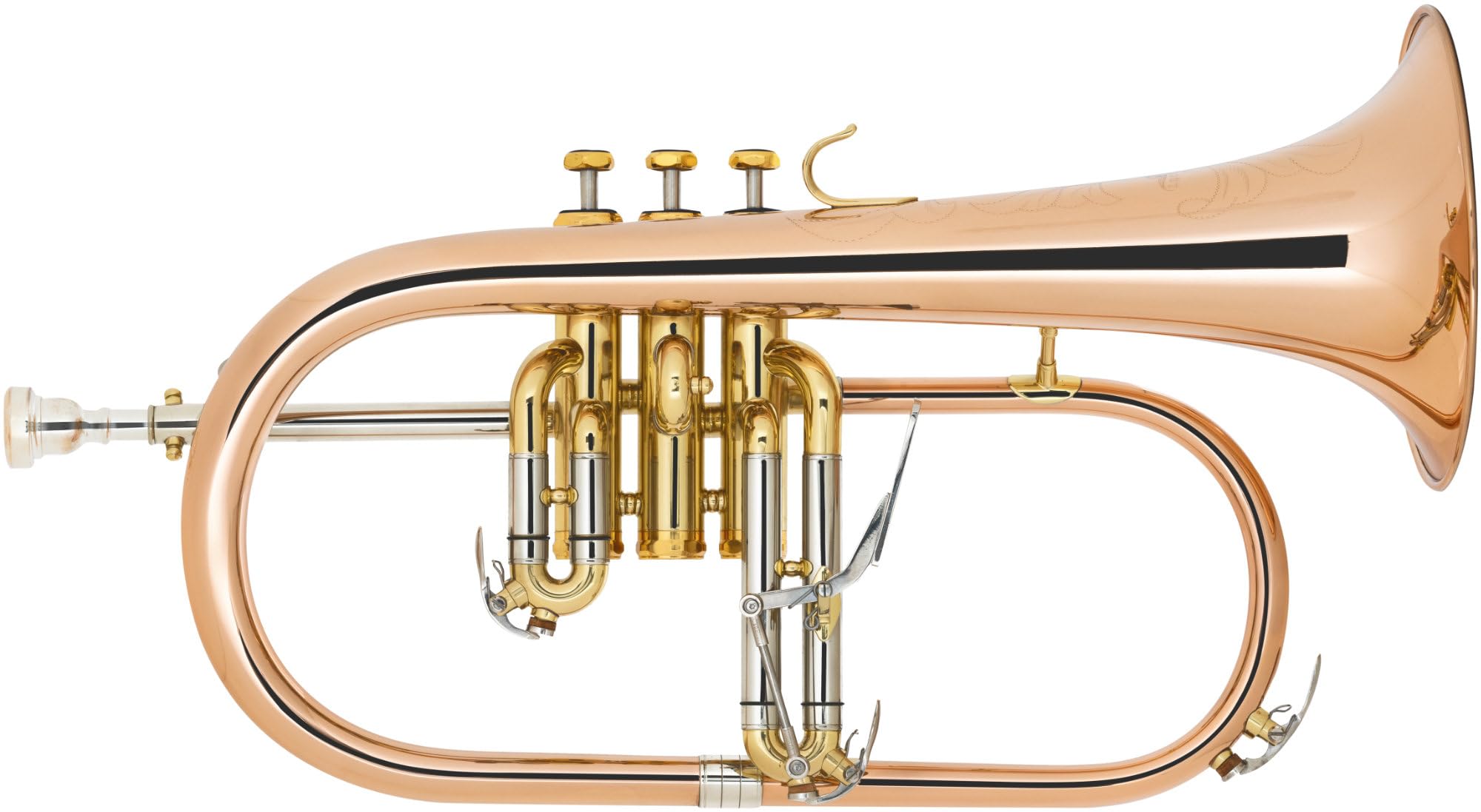 FH-60G Bugle - en bronze phosphoreux - accord : Sib - pavillon Ø : 152 mm - incl. étui léger, embouchure Klier et accessoires d'entretien - laqué