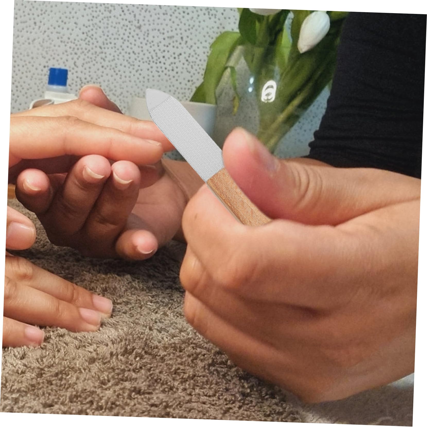 Healeved Nail Care Kit 6 Essential Tools Professional Manicure Set Travel Size Nail Clippers for Women Men