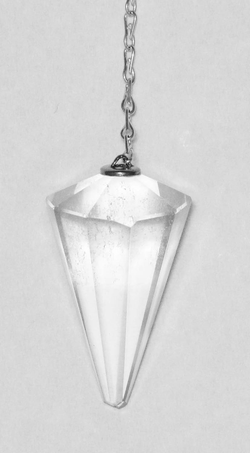 Pendulum Small Faceted Quartz Crystal Health & Household