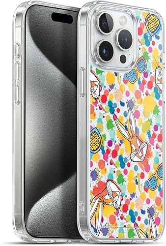 Miniatura 245 de Head Case Designs Funda de gel suave con licencia oficial de Looney Tunes Retro Bugs Bunny compatible con Apple iPhone 11 Pro Max Retro,Blanco y