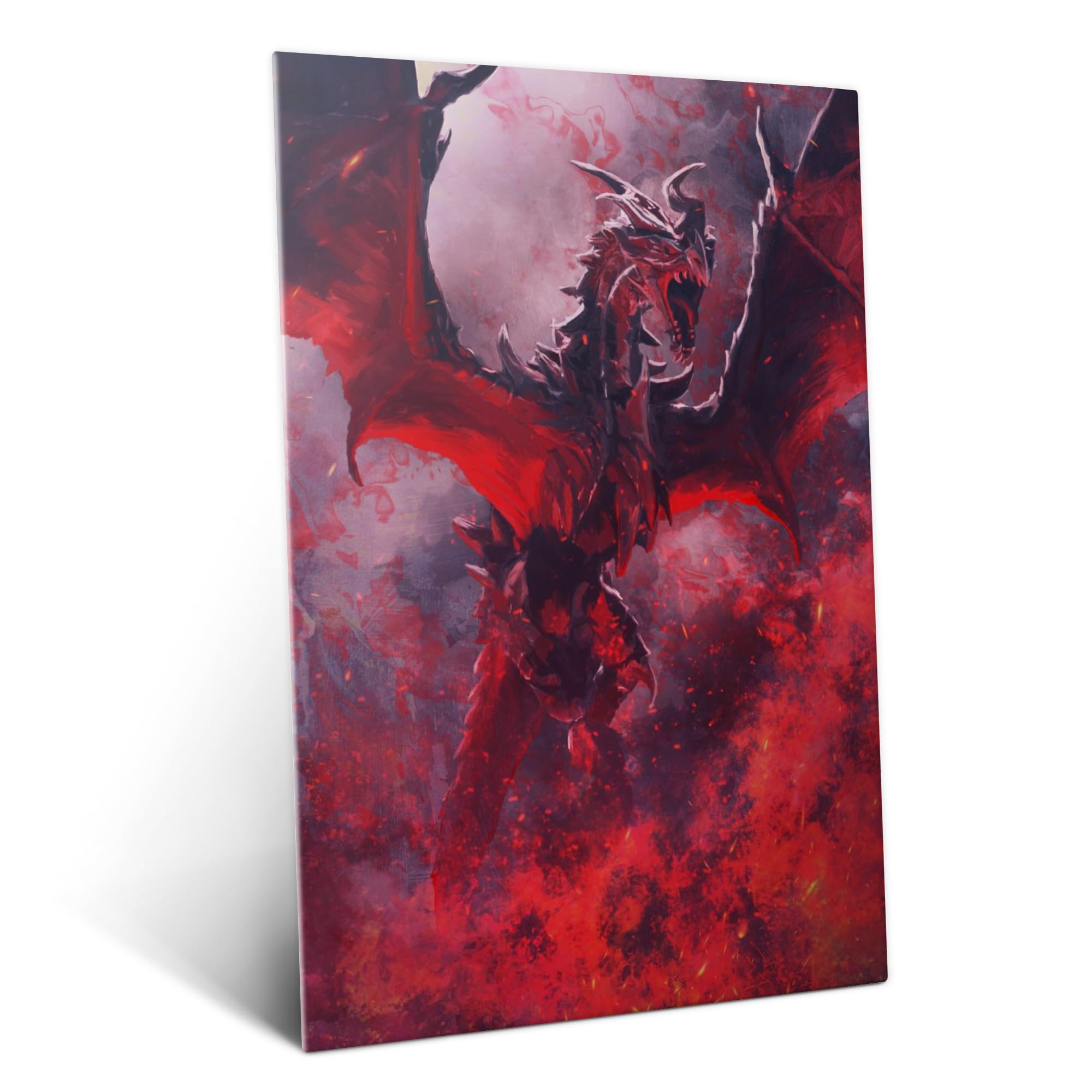 Displate Metal Poster The Elder Scrolls The World Eater Wandbild L | Magnetische Befestigung Wandposter. Wanddeko, Metall Wandkunst, Wanddekoration im Wohnzimmer in Schlafzimmern & Büros.