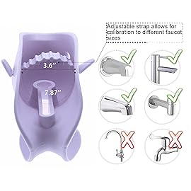 Bath Spout Cover for Bathtub,Baby Shower Protector Cover A Fun Way to Protects Baby from Bumping Head During Bathing Time Cute Soft Whale Design Making for Enjoyable Safe Baths (Lavender)