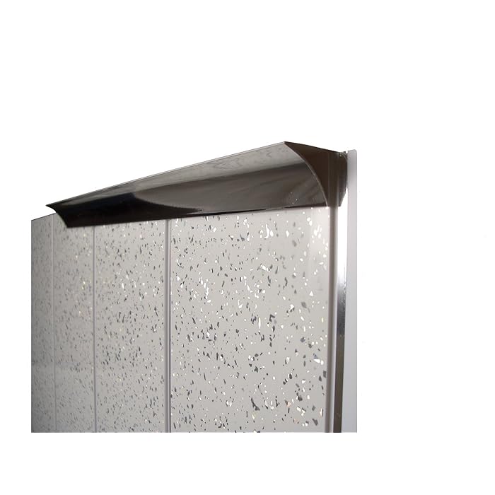 Buy Chrome Panel Trim Perfect for Bathroom Kitchen Shower Wall PVC