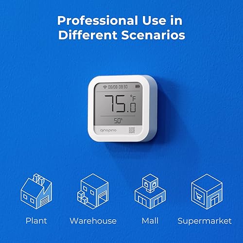 Miniatura 3 de Qingping Termómetro higrómetro para interiores Wi-Fi, monitoreo remoto a través de qingping IoT, monitor de temperatura y humedad para diferentes