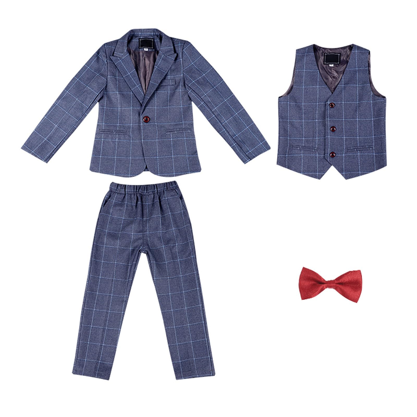 de cuadros para niño, conjunto de piezas para otoño e invierno para pequeños #224