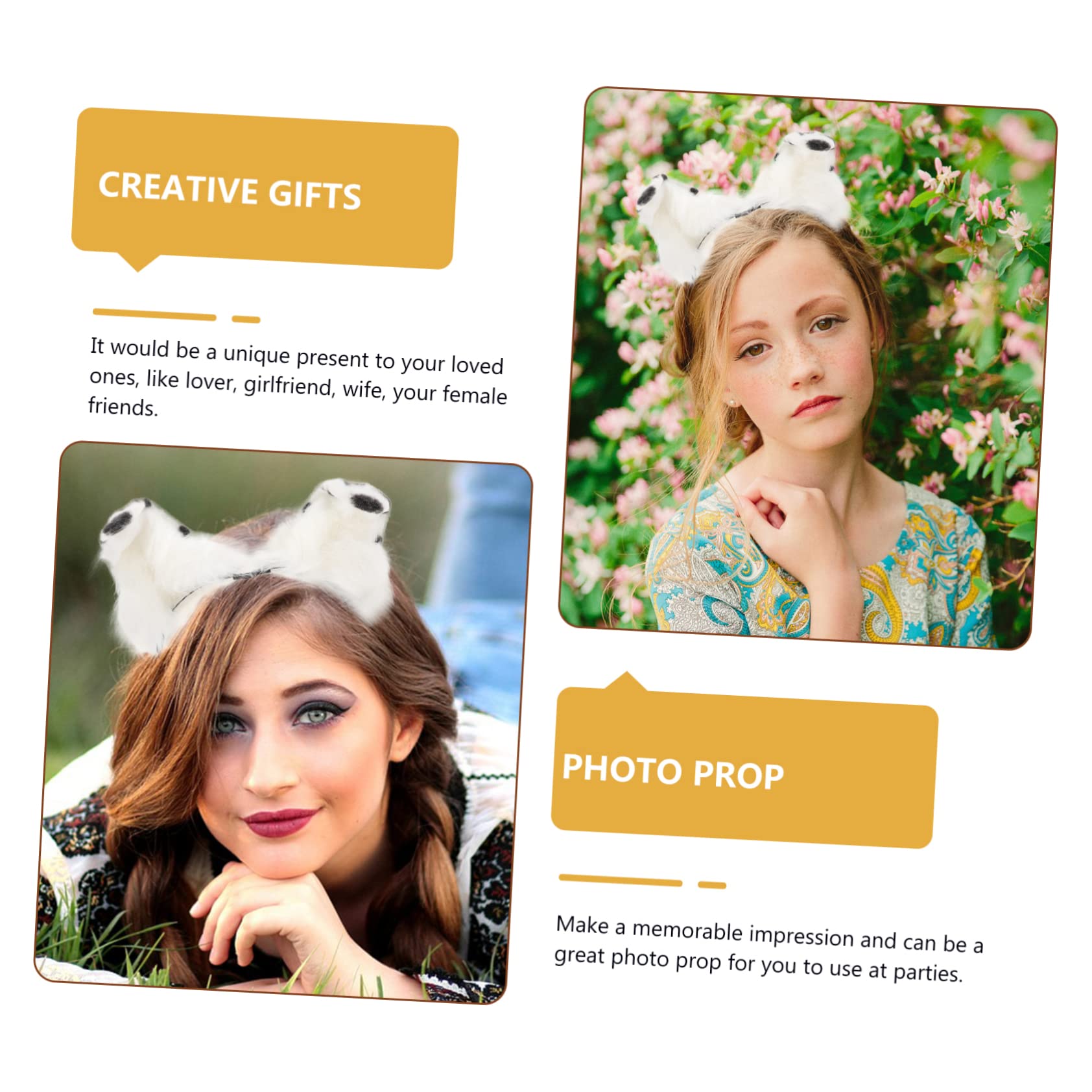 SOIMISS 5pezzi Cerchietto Con Orecchie Di Cane Adorabili Accessorio Per Festa Cosplay Headdress Per Eventi e Festival Creativo Per Amici e Famiglia