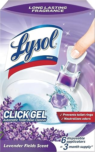 Lysol Click Gel Automatic Toilet Bowl Cleaner, Bathroom Essentials, Toilet