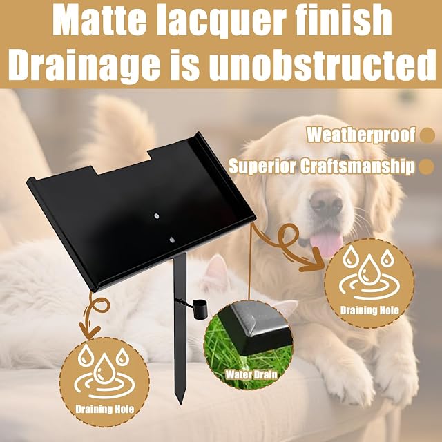 Foto 2 de 7 de Soporte para lápida para perros y gatos, 30 x 15 cm, lápida de hierro, lápida de animales, para exteriores