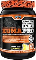 Vista 22 de Humapro Matriz de aminoácidos y proteínas para seres humanos 99% de utilización para músculo magro Vegano, sin gluten 334g / 45 porciones