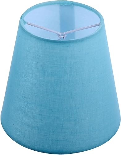 Pantalla con clip para lámpara pequeña, lámpara de repuesto con clip, cubierta de lámpara de araña de tela para lámparas de pie de mesa, 5.5 x 5.5 x
