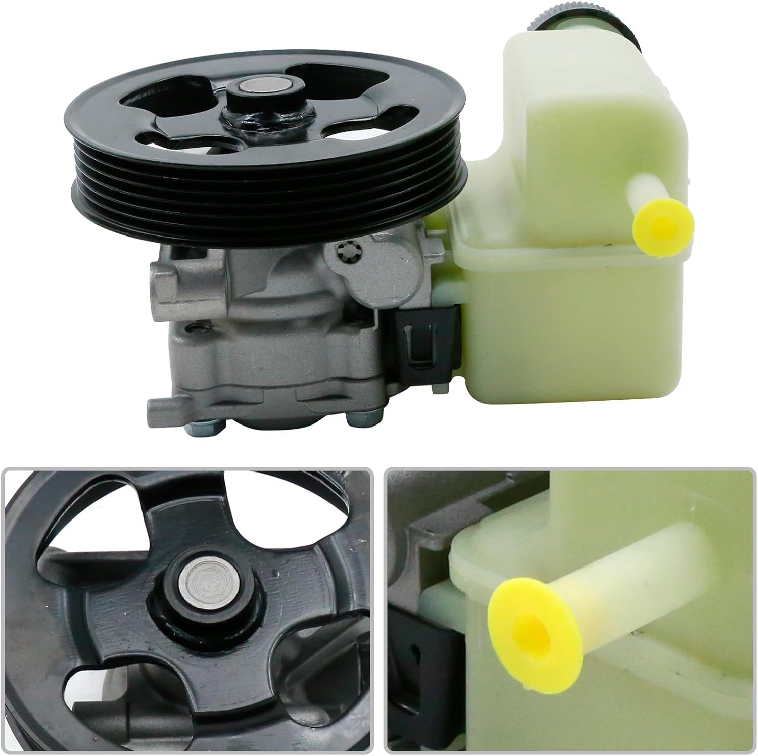 EG2132600A Power Steering Pump, Replacement for Mazda CX-7 L4 2.3L 2.5L 2007 2008 2009 2010 2011 2012, Replaces EG2132600 EG2132650 BGJ6E32600B