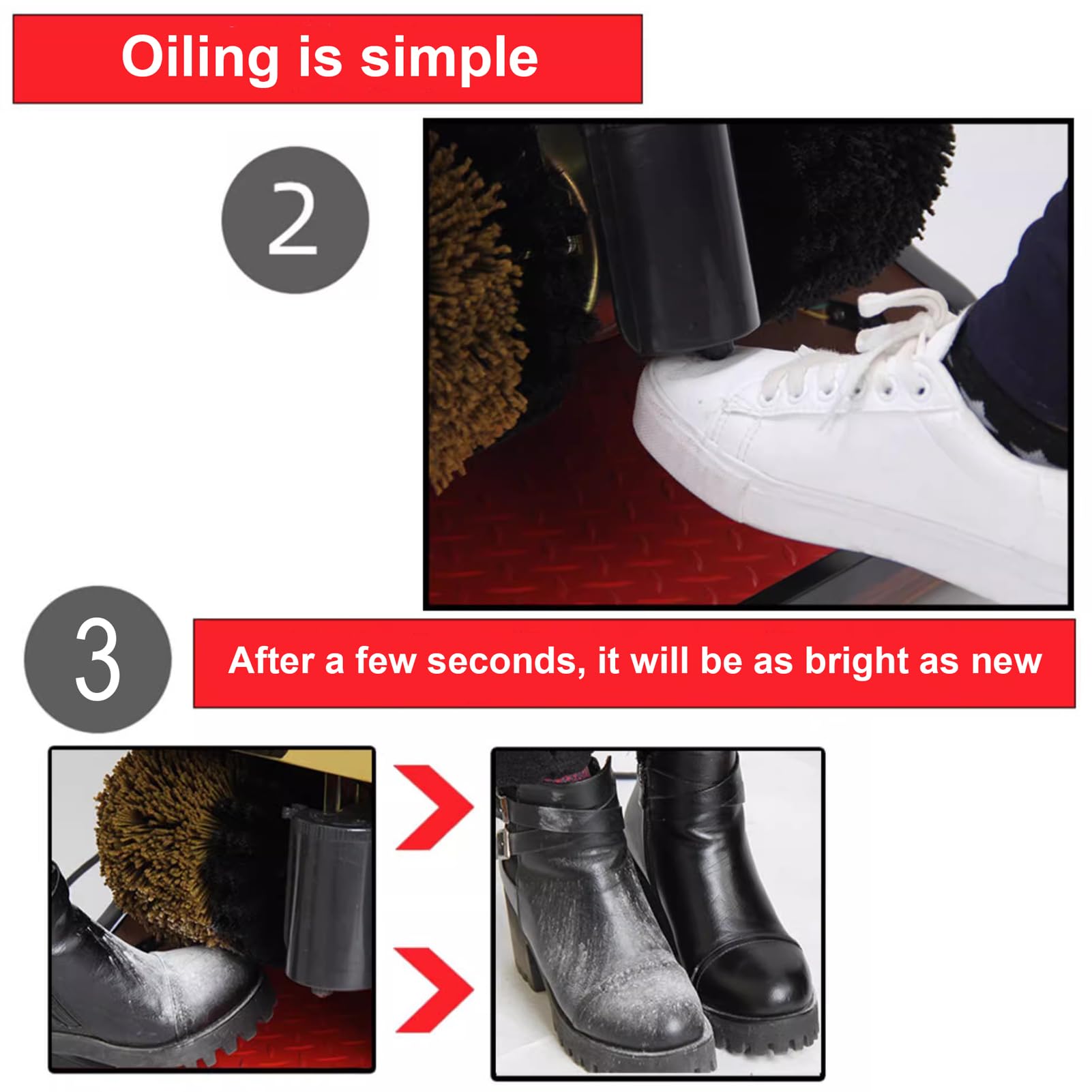 Pulidor eléctrico para zapatos, máquina automática de inducción para lustrar zapatos, uso doméstico y comercial, limpiador de brillo rápido