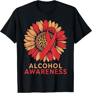 Alcohol Awareness Month Sober Lifestyle Sobriety T-Shirt