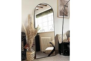 Chic and Versatile Arched Mirror for Wall or Floor