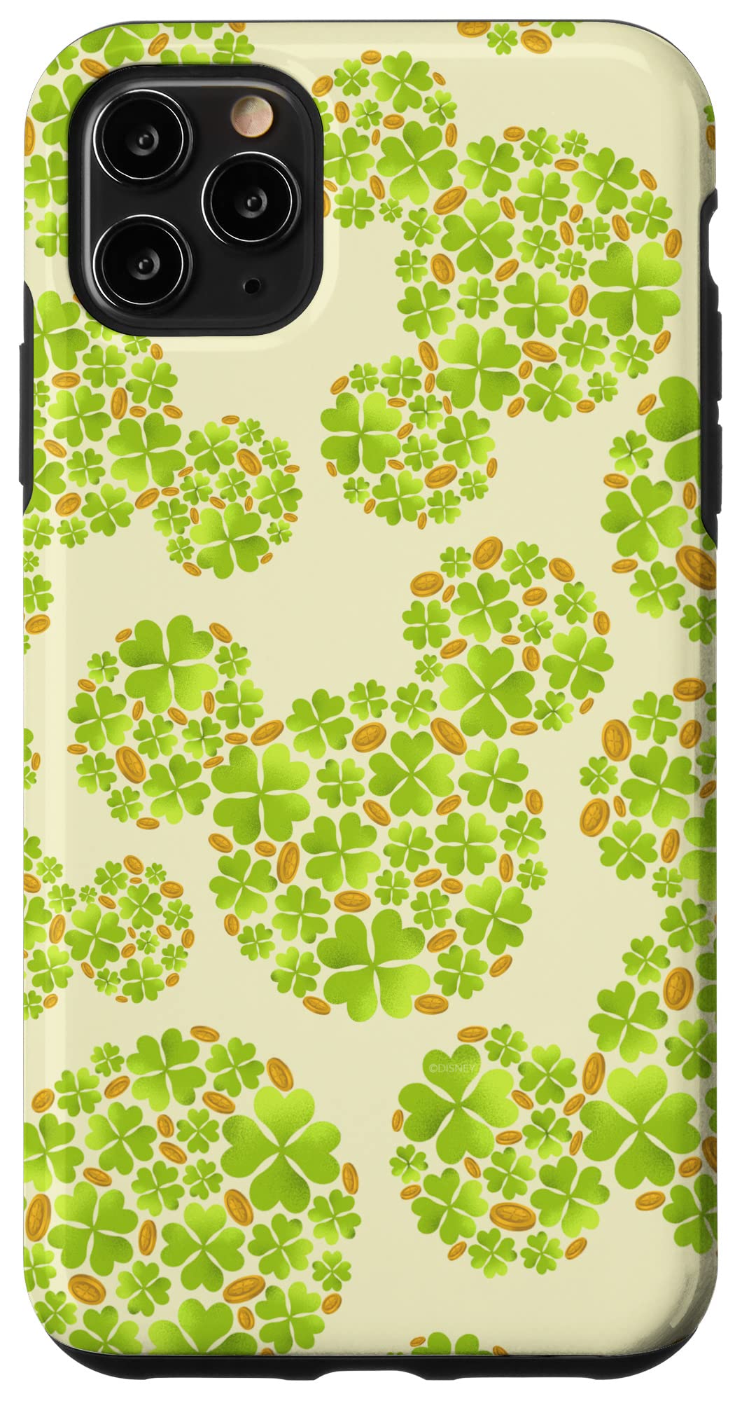 Coque iPhone 11 Pro Max Mickey Disney trèfle vert protège votre smartphone avec élégance