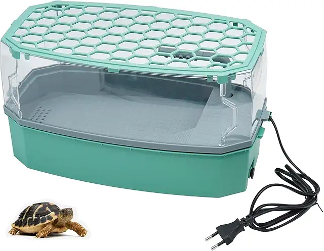 Acuario Terrario MOGOULUA para Tortugas con Bomba de Agua y Filtro