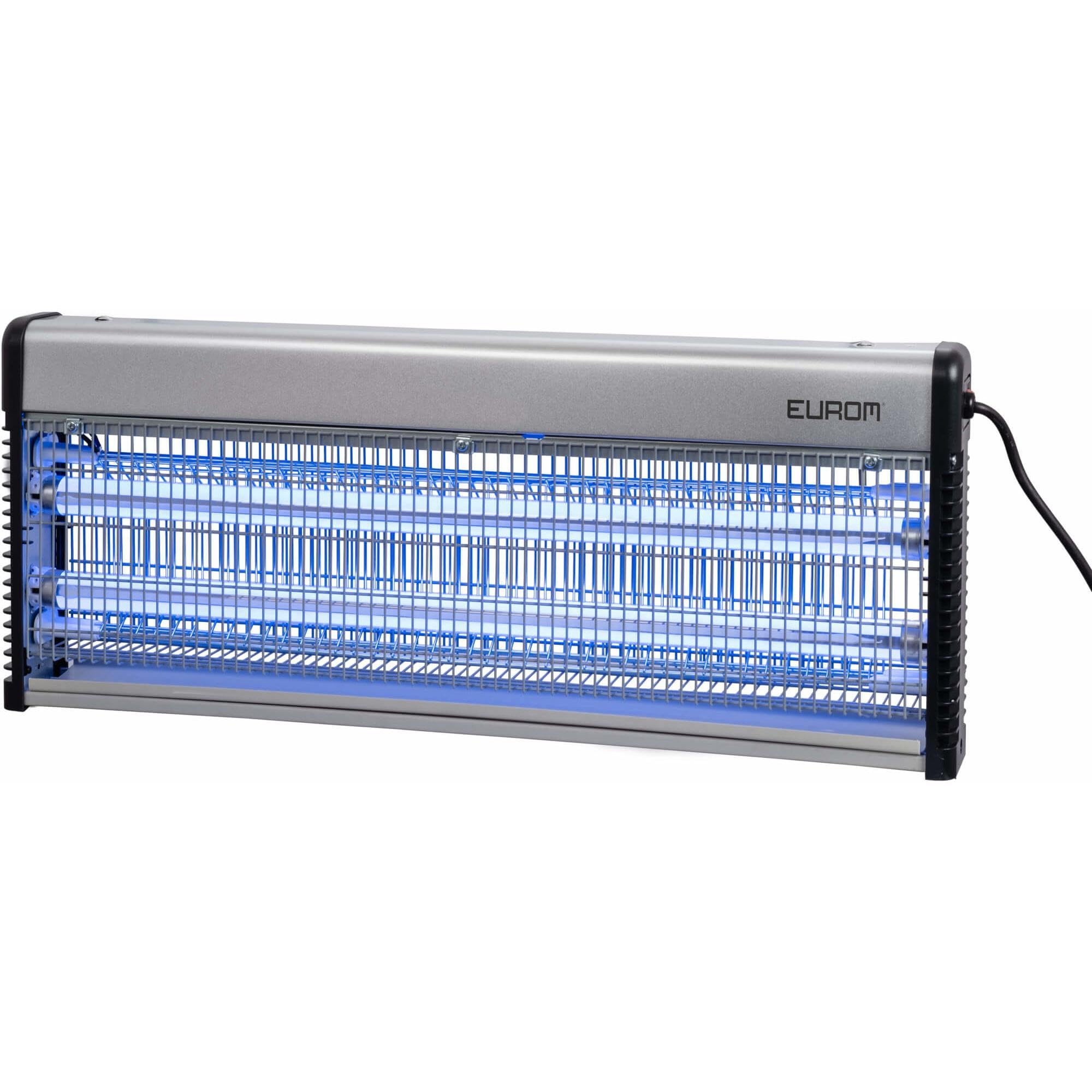 Eurom - Insetticida Fly Away in metallo, 40 LED fino a 200 m²